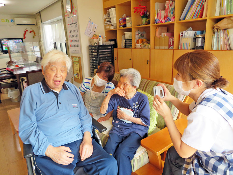 音チェキで暑中見舞い