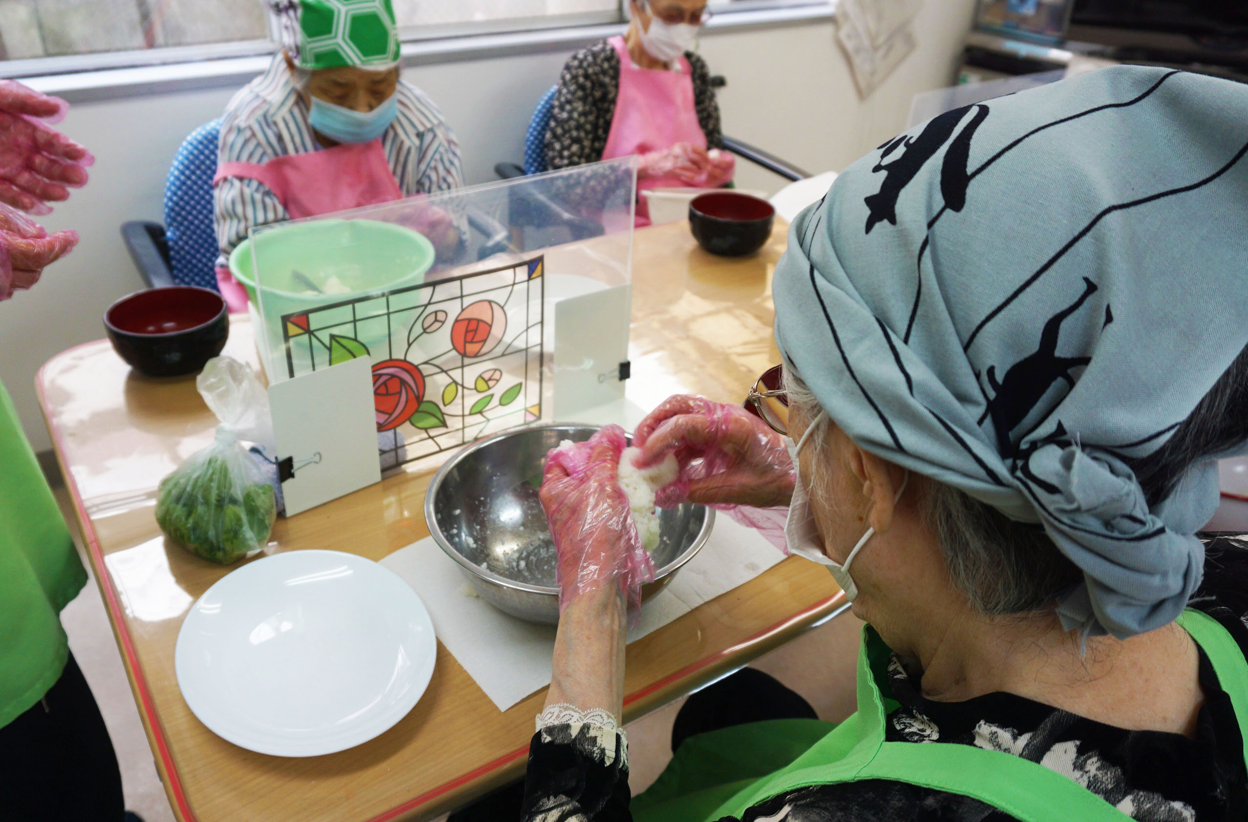 お盆の団子作り