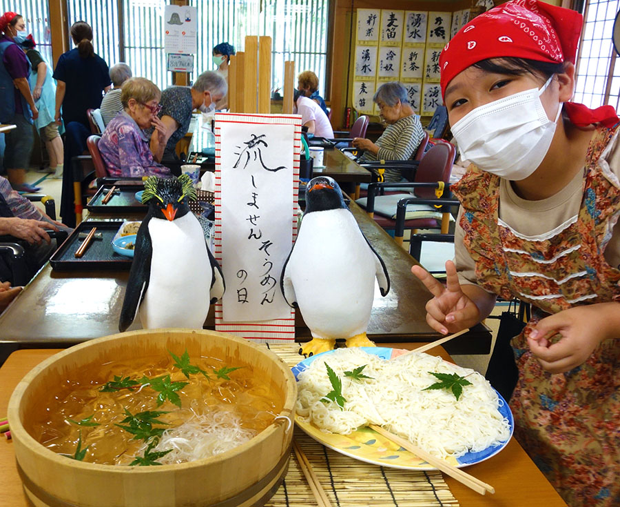 流さないそうめん