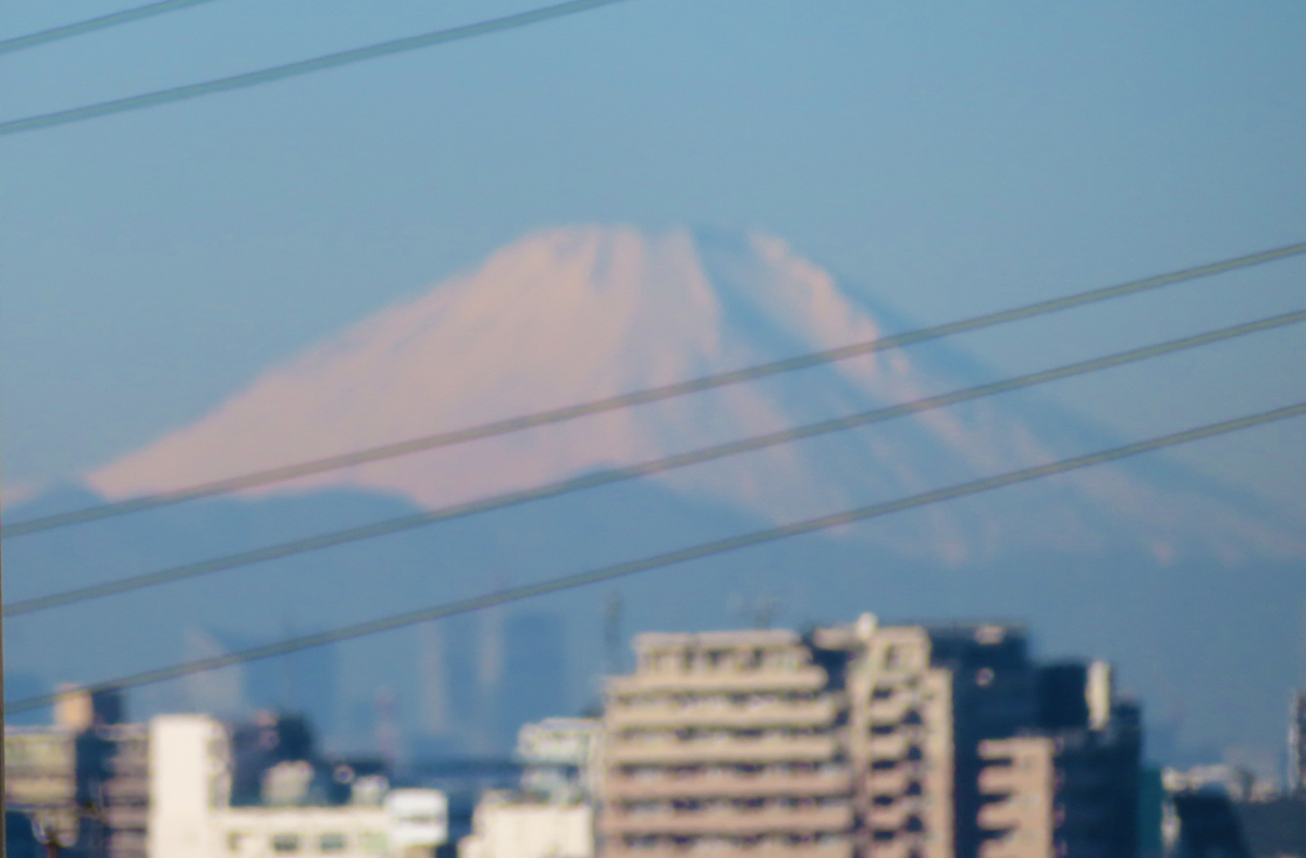 「ハッピーニューライフ市川北方」から見る富士山